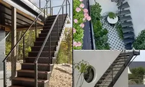 Vì sao nhiều gia đình thích làm thêm cầu thang bên ngoài nhà?