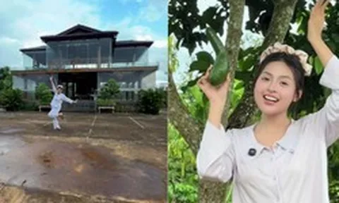 Vợ một CEO flex gia thế ở quê khi “mở tour” thăm nhà sàn 2 tầng, nằm giữa vườn sầu riêng, chôm chôm, bơ…