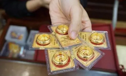 Giá vàng nhẫn trơn, vàng miếng sáng 13/8 tại SJC, PNJ, DOJI, Bảo Tín Minh Châu và Bảo Tín Mạnh Hải đồng loạt tăng