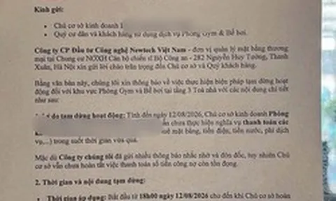 Nóng: Một phòng gym ở Hà Nội bất ngờ bị niêm phong, mới 2 ngày trước đó Fanpage vẫn đăng bài "siêu ưu đãi tháng 8"?