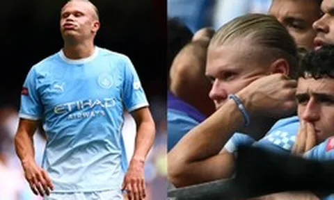 "Quái vật World Cup" kiêm "thánh meme" Haaland đã bị chặn đứng, lộ vẻ thất thần khi Man City thua Arsenal 0-3, còn bị rút ra sân sớm