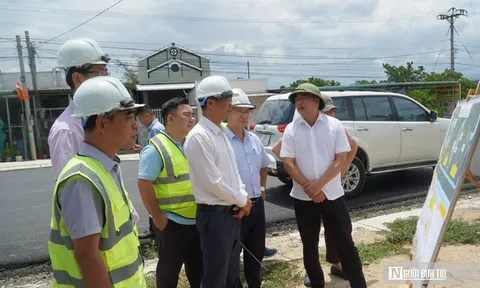 Bộ Xây dựng kiểm tra thực tế và chỉ đạo tăng tốc hoàn thiện dự án Quốc lộ 28B
