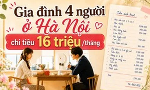 Vợ trẻ ở Hà Nội chi 16,5 triệu/tháng cho gia đình 4 người vẫn bị chồng nhắc tiết kiệm: Dân mạng chỉ ra khoản ngốn hơn 3 triệu