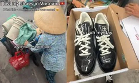 Bỏ quên đôi giày trên vỉa hè, khách Tây được cô nhặt ve chai dùng “mạng lưới quan hệ” tìm lại trong 40 phút