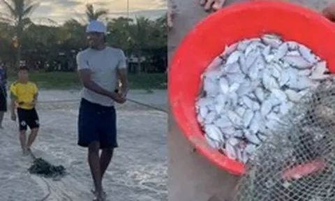 Xem khách Tây kéo lưới, dân mạng đùa "đến Việt Nam là thạo nông lâm ngư nghiệp"