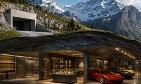 Không phải biệt thự hay két sắt, giới siêu giàu cất vàng, siêu xe Ferrari và trang sức tiền tỷ trong hầm sâu 100m giữa lòng núi