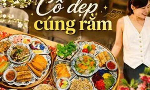 Mâm cơm Rằm đẹp thế này nhưng mẹ nội trợ Hà Nội chỉ làm trong 40 phút nhờ một tiêu chí