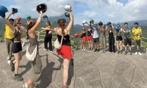 Clip đoàn khách Tây Ban Nha múa bài 'Việt Nam quê hương tôi' trên núi gây sốt