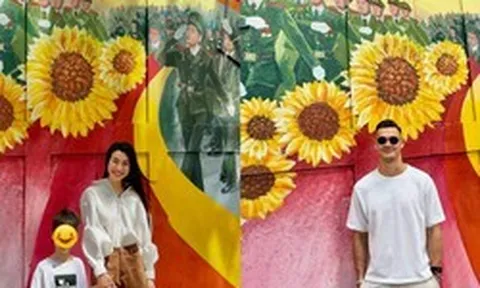 "Tóm dính" cảnh Hoàng Oanh ra mắt Lê Giang Patrik với con trai từ lễ 2/9/2025