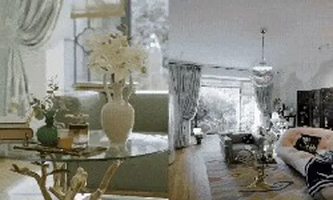 Căn hộ 188m² giữa trung tâm thành phố gây chú ý vì trần phòng ngủ dát vàng: Mỗi căn phòng là một “mùa” khác nhau