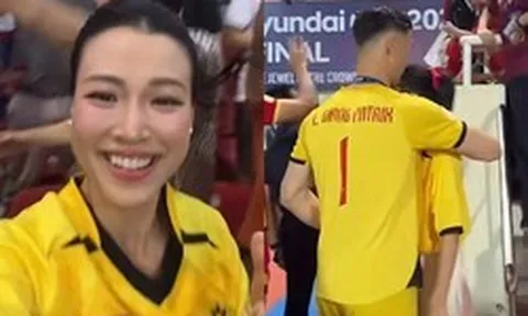 MC Hoàng Oanh nhắc tới vị trí thi đấu của Lê Giang Patrik trong 1 sự kiện