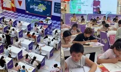 Chiêu hút khách lạ đời của trung tâm thương mại: con ngồi sảnh thi làm bài tập, bố mẹ rảnh tay mua sắm