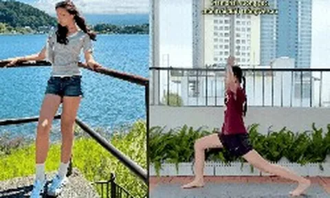 Con gái Phương Trinh Jolie 13 tuổi cao gần 1m7, vóc dáng nổi bật: Hé lộ 5 phút tập luyện tại nhà khi tan học về, giúp chân dài miên man ở tuổi dậy thì