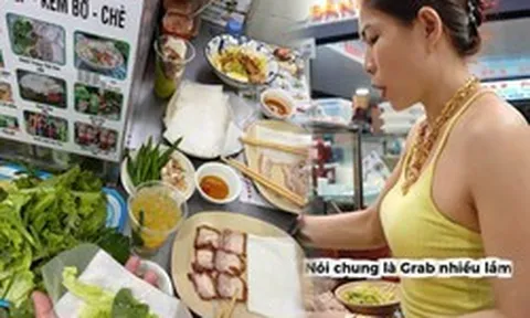 Phát hiện hàng bánh tráng thịt heo trong chợ Việt có 2 chị chủ đeo vàng kín tay