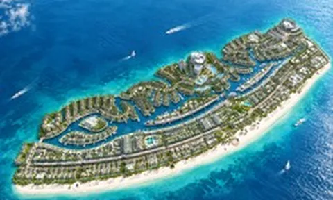 Ông Phạm Nhật Vượng tiếp tục cho xây hòn đảo mang tên "Mặt trời" bên bờ biển Nam Bộ: Quy hoạch cho hơn 53.000 người, làm 77km đường, tương tự mô hình Qatar, UAE đã làm từ lâu
