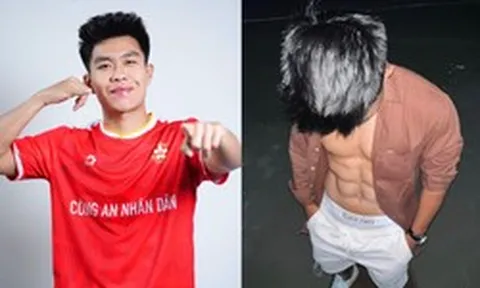 Body 6 múi cuồn cuộn của Lý Đức - đội trưởng U23 Việt Nam