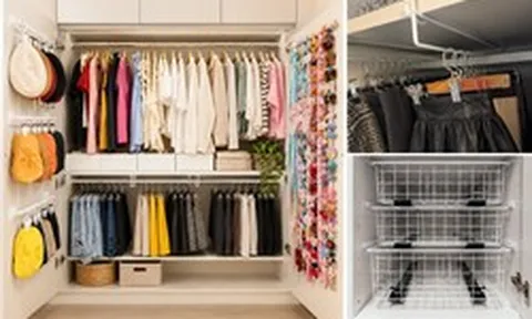 9 mẹo sắp xếp tủ quần áo của cư dân mạng: Có những cách đơn giản đến mức xem xong chỉ muốn về làm ngay