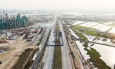 Đại lộ 120m dần hình thành, mở trục kết nối tới sân vận động 135.000 chỗ ở Hà Nội