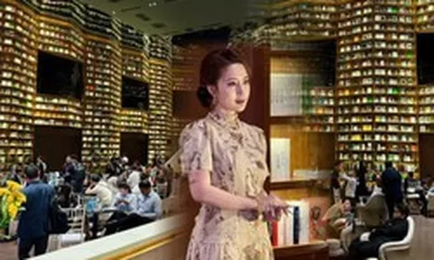 Đi thử "thư viện" giống hệt Starfield Seoul đang hot ở TP.HCM: Hóa ra là khu giới thiệu bất động sản, kệ sách chỉ là mô hình