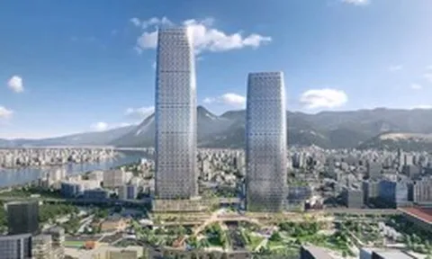 Tòa tháp đôi cao hơn Landmark 72 đã dựng xong một nửa, vốn đầu tư 50.000 tỷ đồng, dự kiến hoàn thành cuối năm 2027
