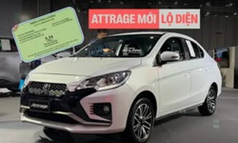 Mitsubishi Attrage mới lộ thông số tại Việt Nam: 2 phiên bản, 'uống' xăng nhỉnh hơn, dễ ra mắt năm nay