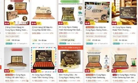 Bộ Y tế yêu cầu Shopee gỡ An cung ngưu hoàng hoàn nếu vi phạm quy định