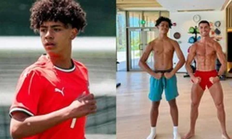 Con trai 1m90 của Ronaldo bị loại khỏi tuyển U16 Bồ Đào Nha