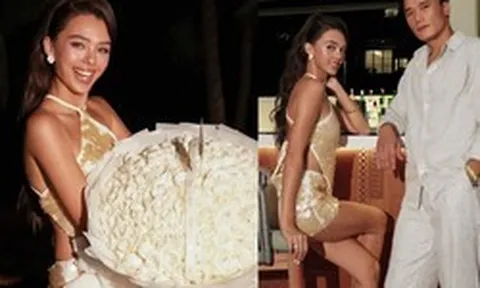 Bùi Tiến Dũng và vợ mẫu tây đôi lứa xứng đôi