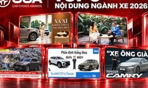 5 nội dung ngành xe được bình chọn nhiều nhất CCA 2026: Từ trải nghiệm xe điện đến những hành trình khác biệt