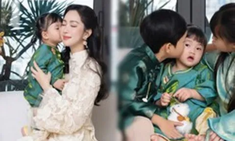 3 nhóc tỳ nhà Hoa hậu Đặng Thu Thảo sinh ra đã ngậm thìa vàng, visual đẹp như thiên thần