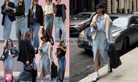 Chân váy jeans dáng dài: Vừa trẻ trung vừa sang chuẩn "old money"