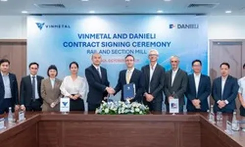 Vinmetal hợp tác với Danieli sản xuất thép ray đường sắt cao tốc và đô thị tại Việt Nam