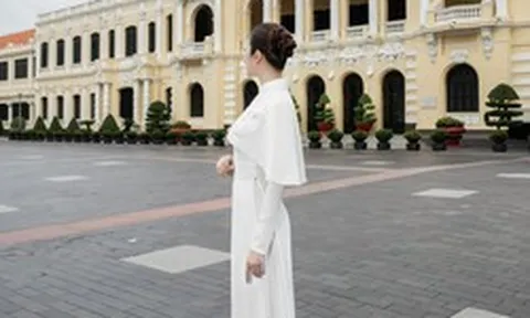 Một nàng hậu bất ngờ xuất hiện tại loạt địa điểm nổi tiếng ở TP.HCM, gây chú ý với diện mạo mới đúng ngày 20/10
