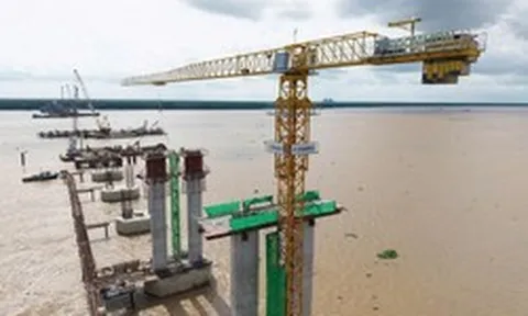 Việt Nam đang xây cây cầu có trụ tháp cao bằng toà nhà 35 tầng, nhịp chính dài thứ 2 cả nước, dự kiến hoàn thành năm 2028