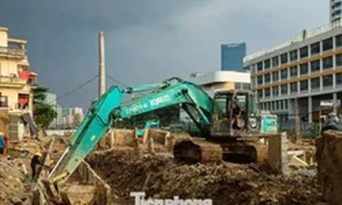 Đường nối Phạm Hùng - Lê Đức Thọ thi công trở lại sau 9 năm
