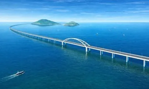 Việt Nam đang xây cây cầu vượt biển dài gần gấp 7 lần cầu Cổng Vàng nổi tiếng của Mỹ: Móng cọc cắm sâu hơn 100 m dưới đáy biển