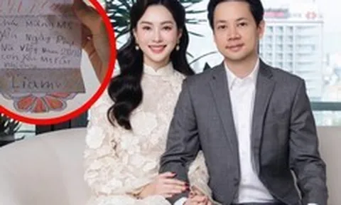 Bức thư của con trai Tổng giám đốc Trung Thủy Group được hoa hậu Đặng Thu Thảo chia sẻ