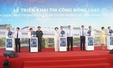 VinSpeed huy động 10.000 nhân sự, 1.300 dầm bê tông, máy đào hầm 13 m trên đại công trường đường sắt 350 km/h TP.HCM - Cần Giờ