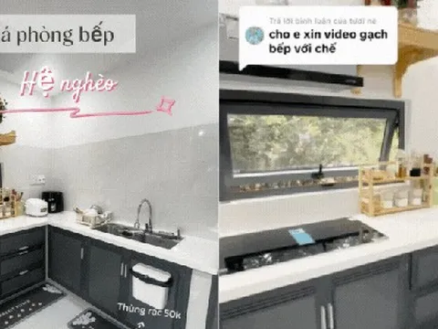 Căn bếp “hệ nghèo” nhưng sang không tưởng: Toàn đồ vài chục nghìn mà sạch như khách sạn