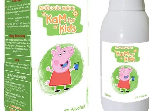 Thu hồi khẩn mỹ phẩm trẻ em và gel chăm sóc răng miệng