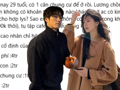 Bảng chi tiêu hết nói nổi