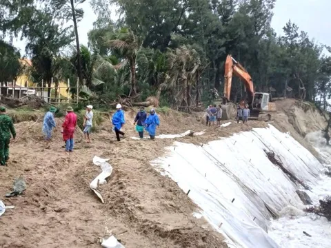 Bờ biển sụp xuống từng ngày và những bàn tay giữ làng, bám biển ở Đà Nẵng