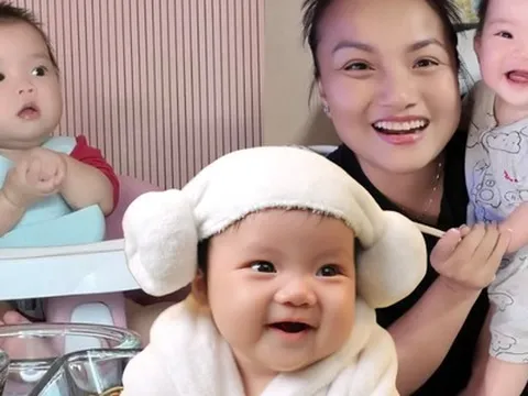 "Thế lực nhí" tiếp theo của Quỳnh Trần JP: Bé Na, vừa xuất hiện đã bùng nổ MXH, biểu cảm giống anh Sa như tạc