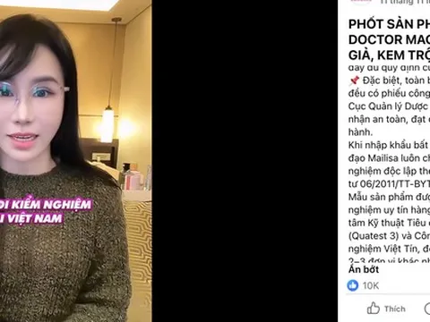 Trước khi bị bắt, bà Mai nói gì về mỹ phẩm của Mailisa?