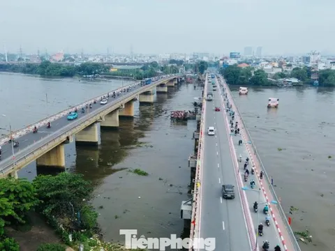Toàn cảnh cầu Bình Triệu 1 sau khi được 'thần đèn' nâng tĩnh không