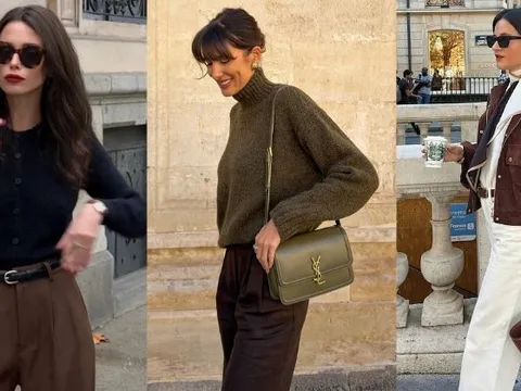 Phụ nữ Pháp đang mê mẩn trang phục màu nâu, mix đồ sang thế này không tham khảo quá phí