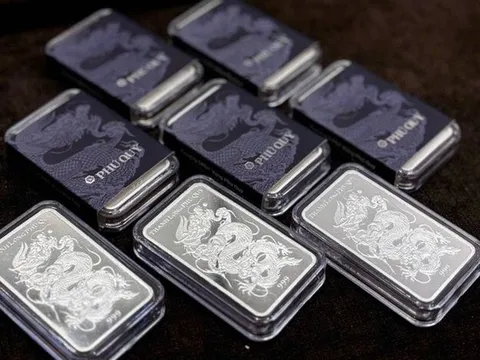 Tăng gần 6% một phiên, giá bạc phá đỉnh vượt 58 triệu đồng/kg