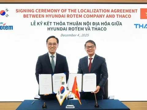 THACO hợp tác với Hyundai sản xuất tàu điện và tàu cao tốc tại Việt Nam