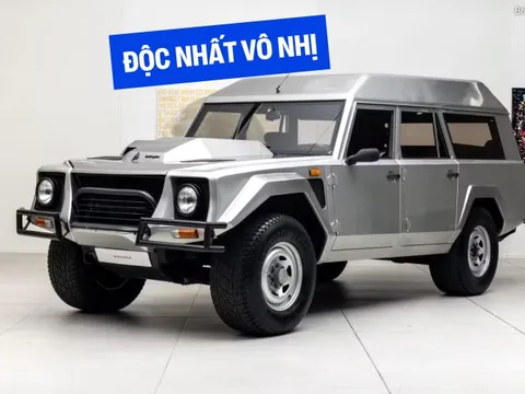 Xe Lamborghini 'siêu dị' từng thuộc về quốc vương Brunei lên sàn đấu giá: Động cơ V12, số sàn, 10 chỗ ngồi, độc nhất trên thế giới