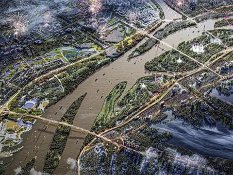 Quá khủng: Dự án đại lộ ven sông Hồng có vốn đầu tư 855.000 tỷ đồng, metro đi ngầm dọc bờ sông và có chung cư cao tầng